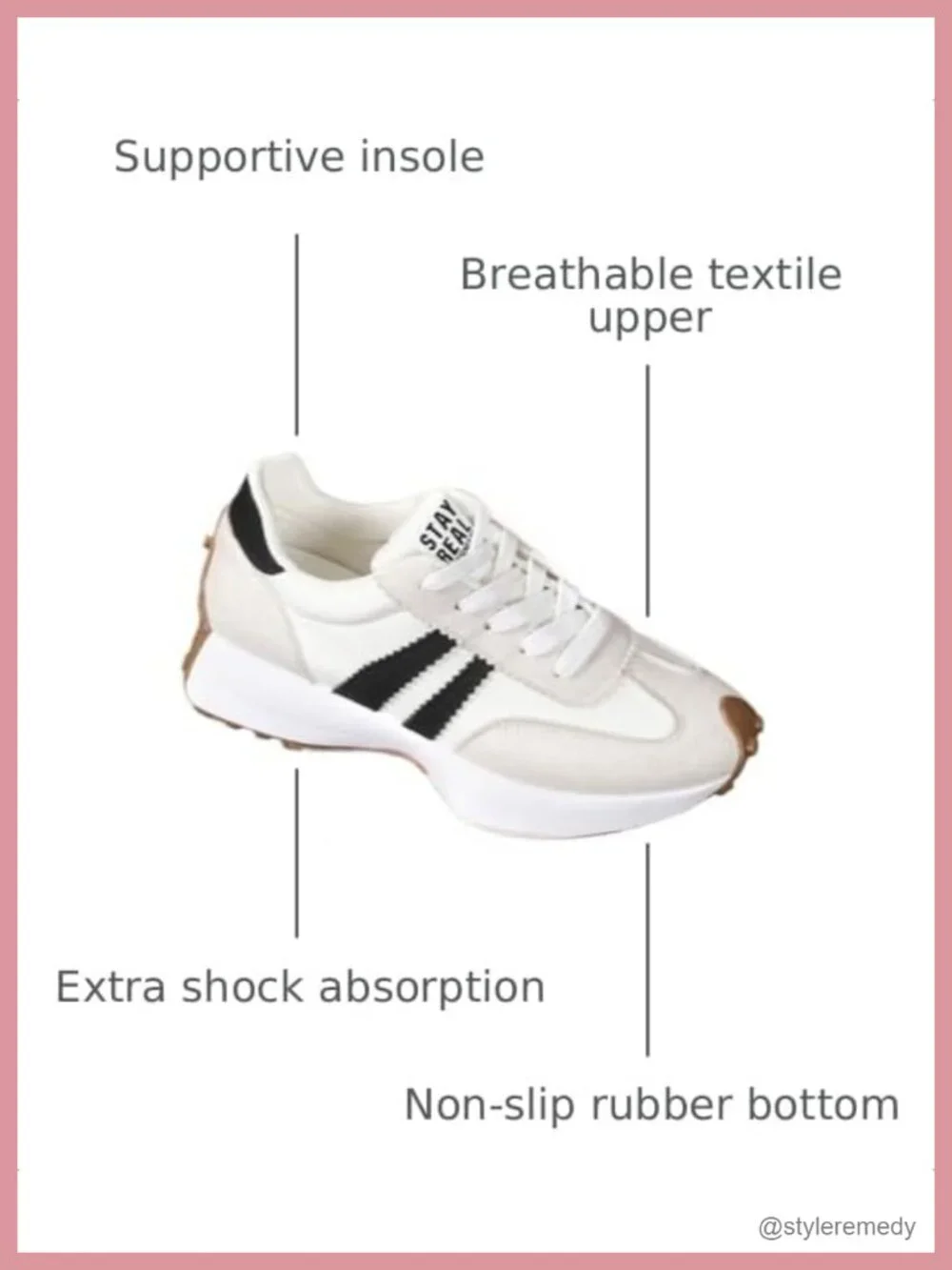 Thick Sole Fashion Sneakers Breathable Walking Shoes Casual Textile Upper